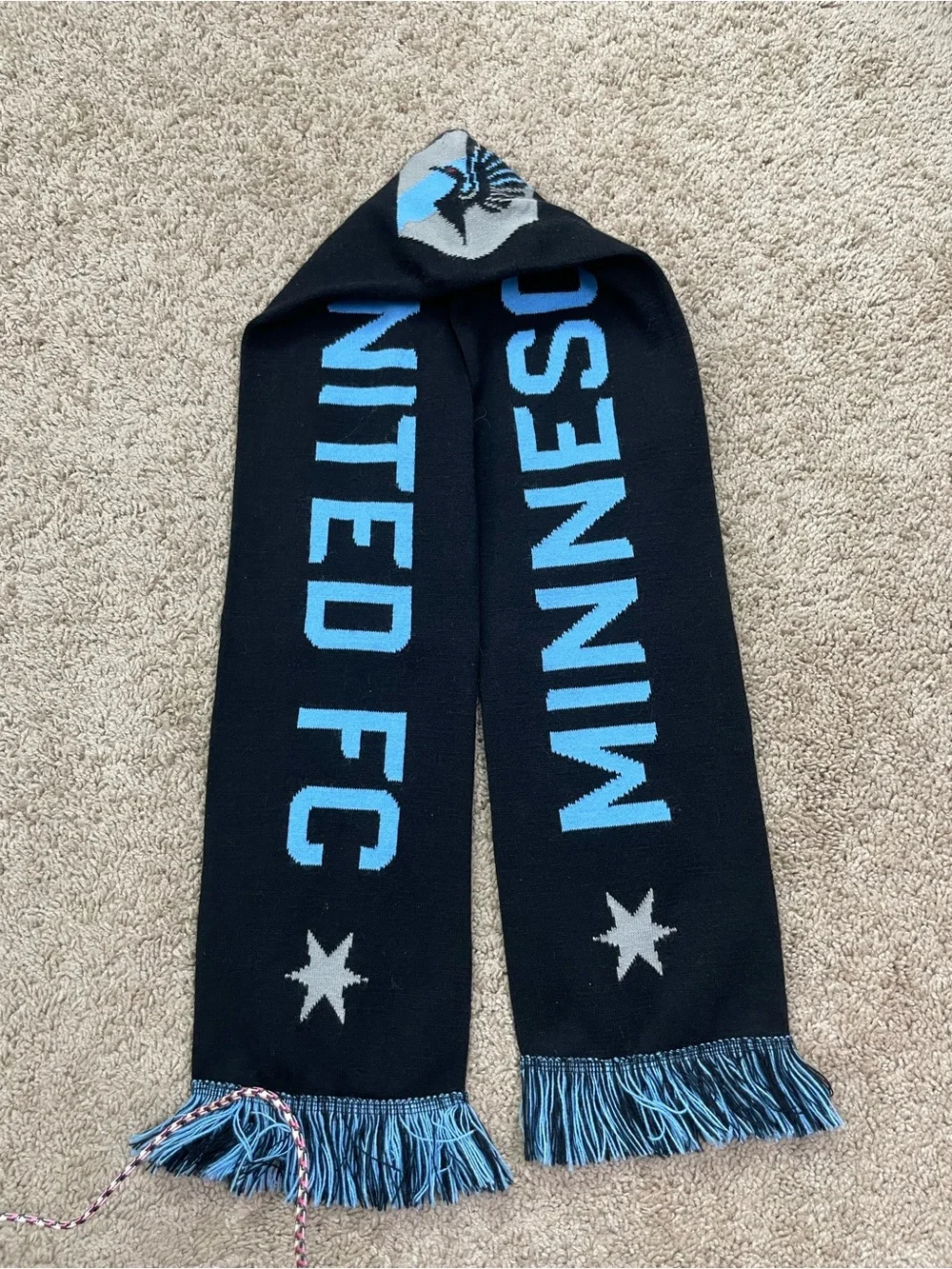 Minnesota United FC‎ Black & Light Blue Scarf